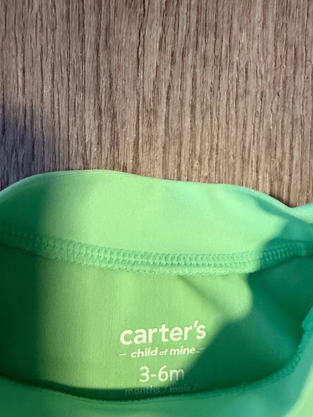 Carter's Mint Green Long Sleeve Swim Rashguard with 'So Chill' Sleeve Graphic